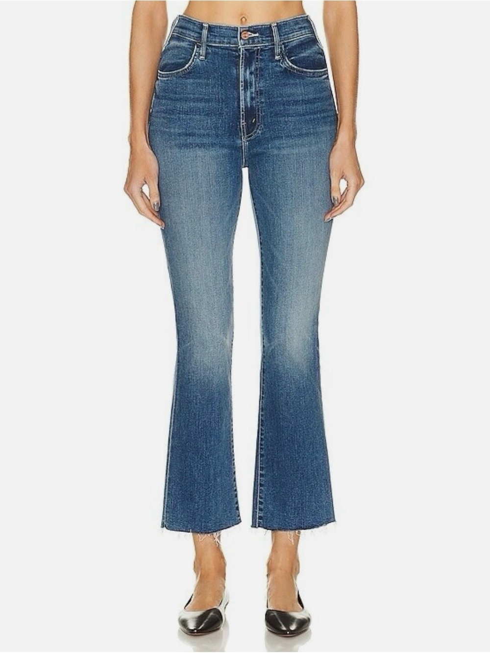 Mother Denim The Hustler Ankle Fray Jeans- We All Scream